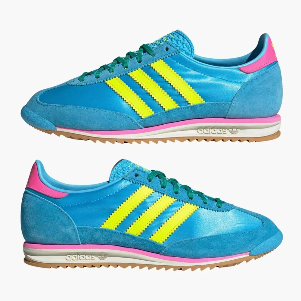 NEW ADIDAS SL 72 Sneaker Color: Sky Rush/Yellow/Pink